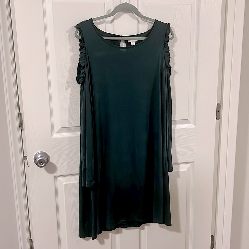 Charming Charlie  Ruffled Cold Shoulder Dress